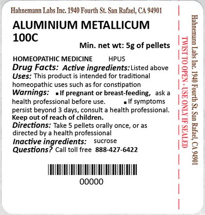 Aluminium Metallicum 100c 5g (Aluminium Metallicum 100c 5g)